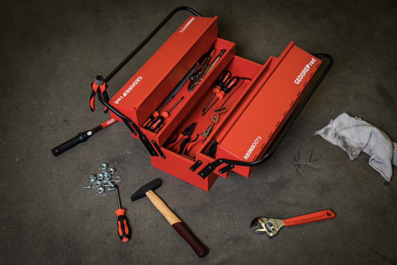 GEDORE red R20600073 - Boîte à outils, 5 compartiments, 535x260x210 mm
