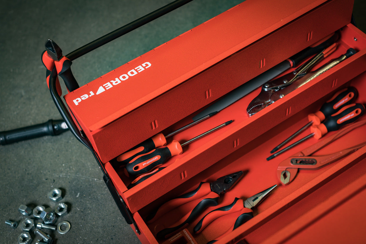 GEDORE red R20600073 - Boîte à outils, 5 compartiments, 535x260x210 mm