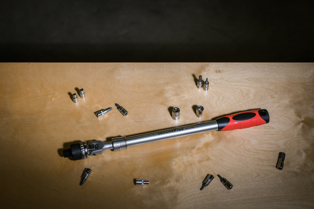 GEDORE red R60110009 - Clé à cliquet télescopique articulée 2 composants 1/2" 430-580 mm