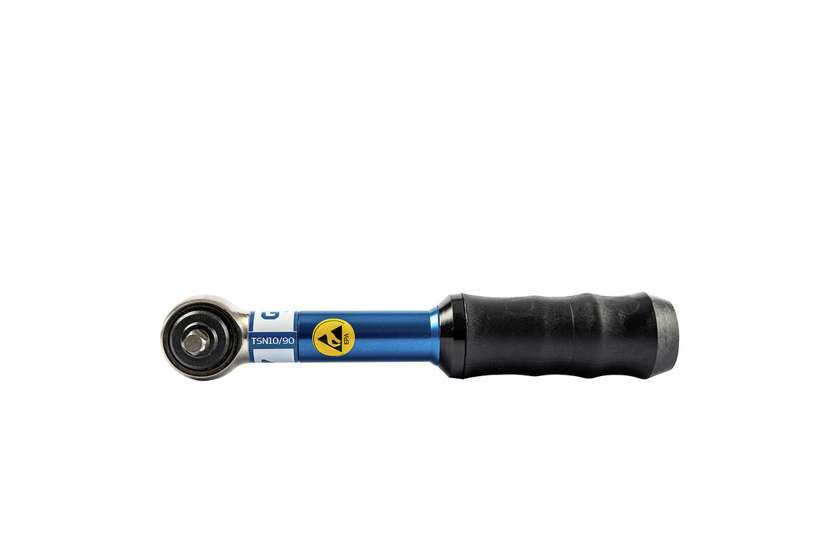 Llave dinamométrica Gedore TSN 5/45, detalle de la escala micrométrica de 0,1 Nm
