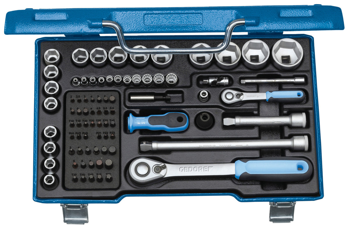 19 V20U-20 - Jeu de douilles hexagonales 1/4" + 1/2" (1550691)