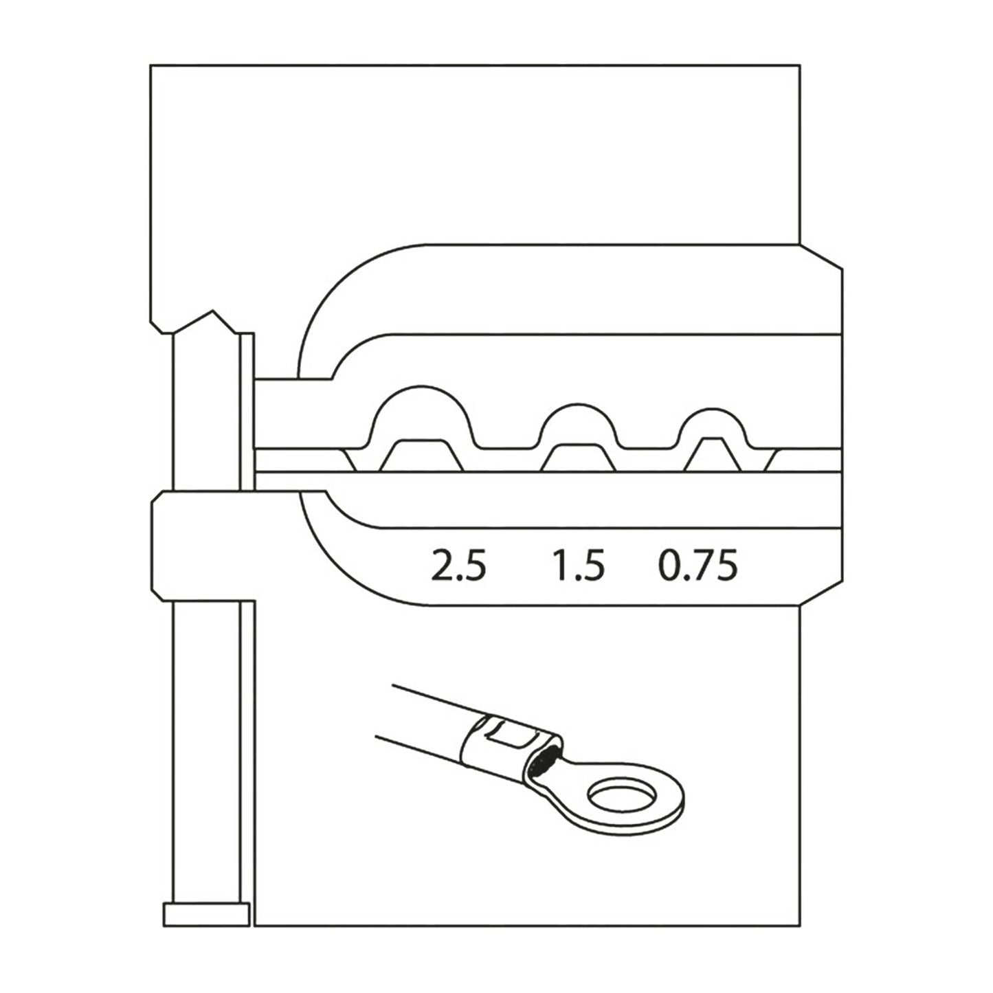 GEDORE 8140-05 - Isolatu gabeko terminal modulua (1830597)