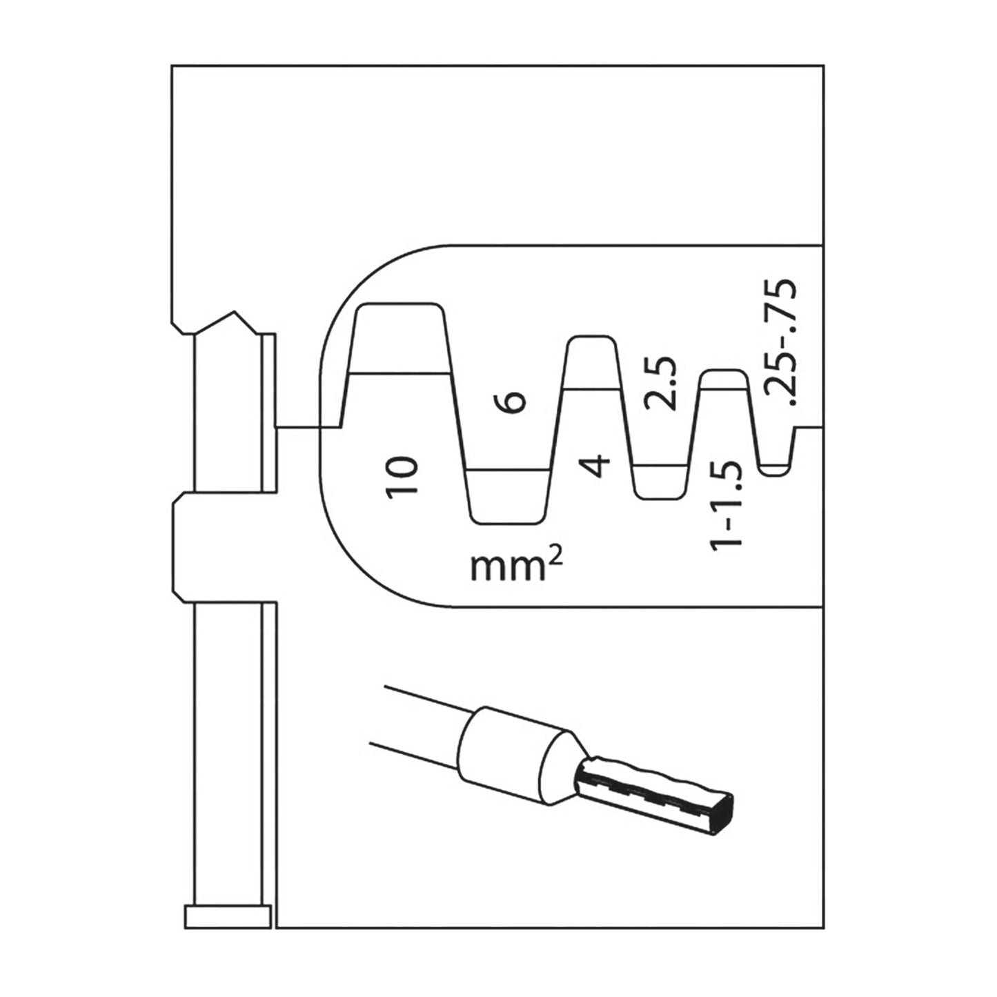 GEDORE 8140-06 - Mòdul virolles cable 025-10mm (1830600)