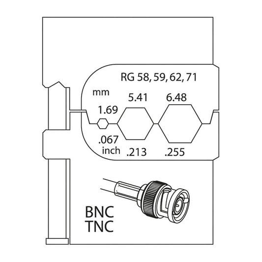 GEDORE 8140-14 - Mòdul connectors coaxials (1830694)