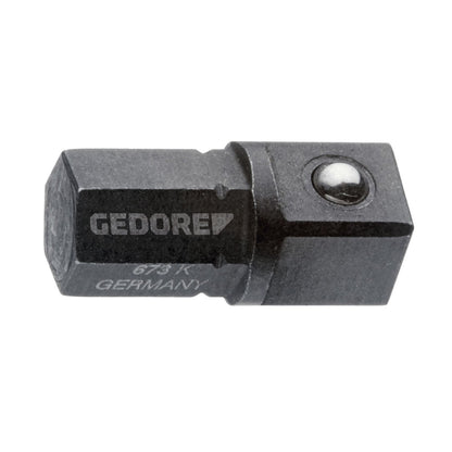 GEDORE 673 K - Adaptador Hex 1/4" x Quad 1/4" (2000245)