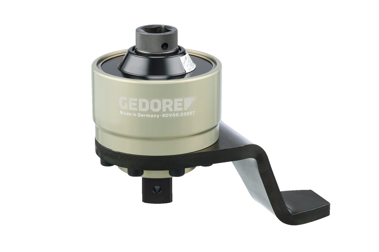 Multiplicador de par Dremoplus ALU 2.800 Nm Gedore en uso sobre una unión atornillada