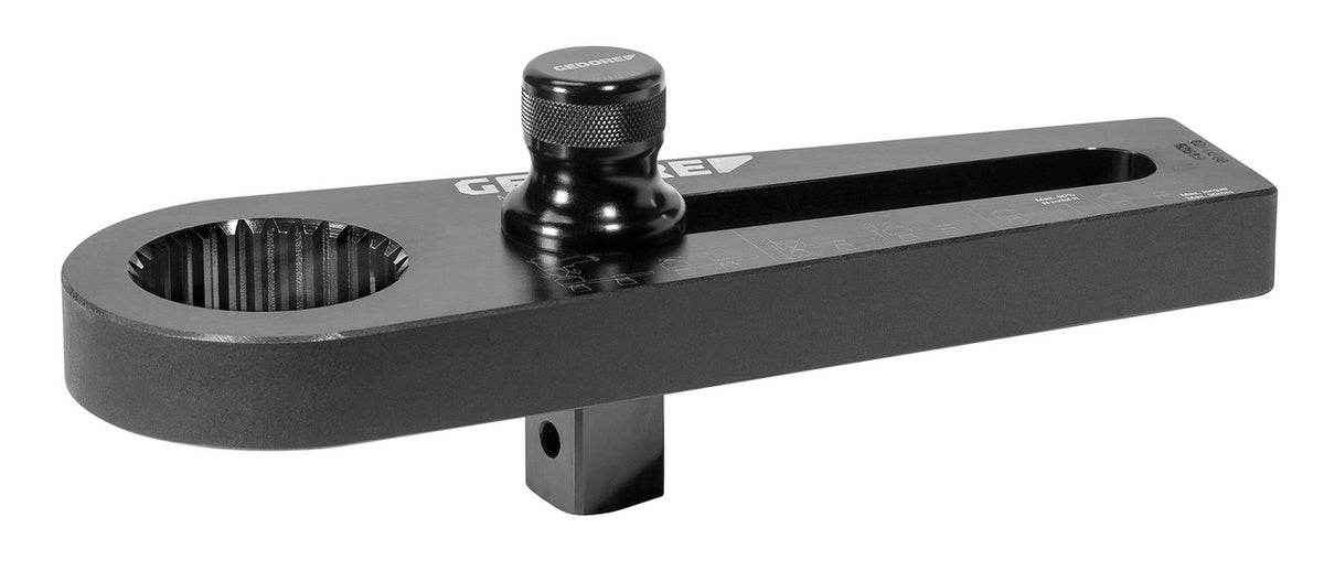 Brazo de reacción en L Gedore DVV-60/80 de metal ligero para multiplicador de par