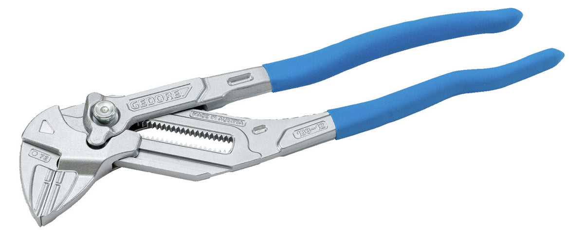 SB 183 12 TC S-003 - Tenaza llave de 300mm, cromada, con mordazas protectoras, en blíster