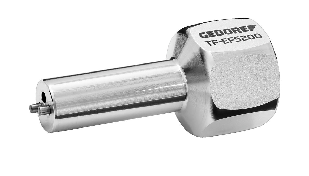 TF-EFS200 - Herramienta de ajuste TORCOFIX TF-FS: Cabezal metálico con vástago cilíndrico y pasador lateral