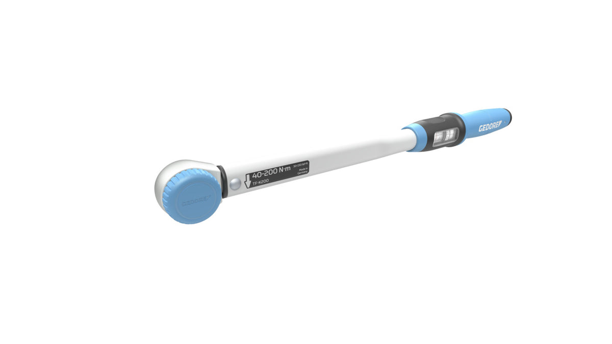 Llave dinamométrica GEDORE Torcofix K 1/2" mango con escala de ajuste, primer plano