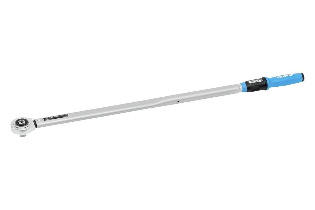 Llave dinamométrica GEDORE Torcofix K 3/4" con escala micrométrica, primer plano