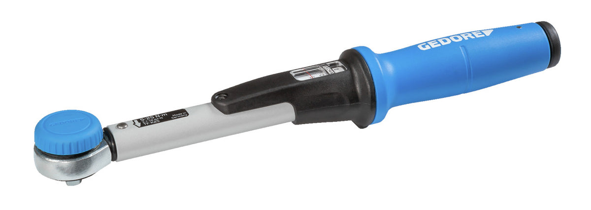 Llave dinamométrica Torcofix K Gedore detalle del mango azul