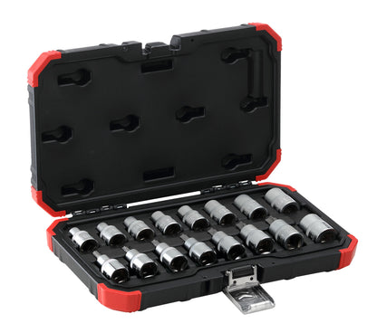 R68003016 - Juego de llaves de vaso 1/2" TX E10-24 T30-70, 16 piezas