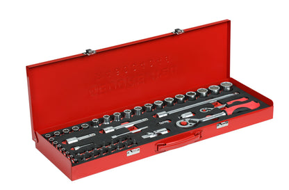 GEDORE red R46004049 - Jeu de douilles 1/4"+1/2", 49 pièces
