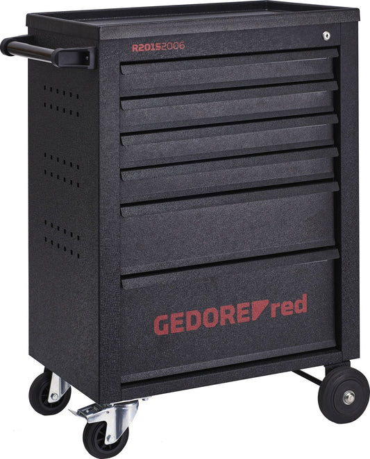 GEDORE red R21562002 - Carro de taller MECHANIC negro con surtido de 166 herramientas