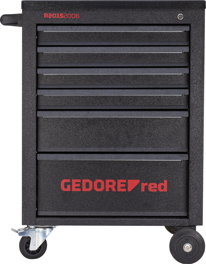 GEDORE red R20152006 - Carro de taller negro MECHANIC, con 6 cajones 910x628x418 mm