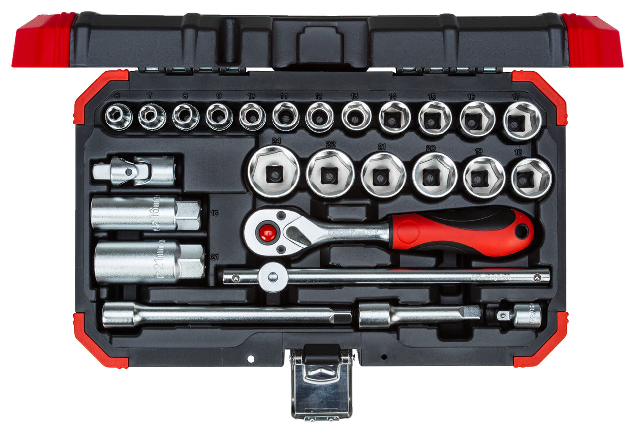 GEDORE red R59003026 - Jeu de douilles 3/8" 6-24 mm, 26 pièces