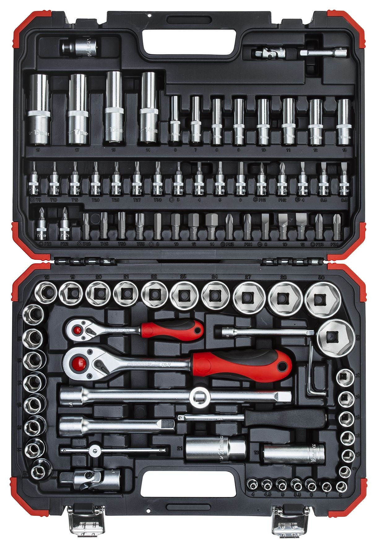 GEDORE red R46003094 - Jeu de douilles 1/4" et 1/2" en coffret avec 94 outils