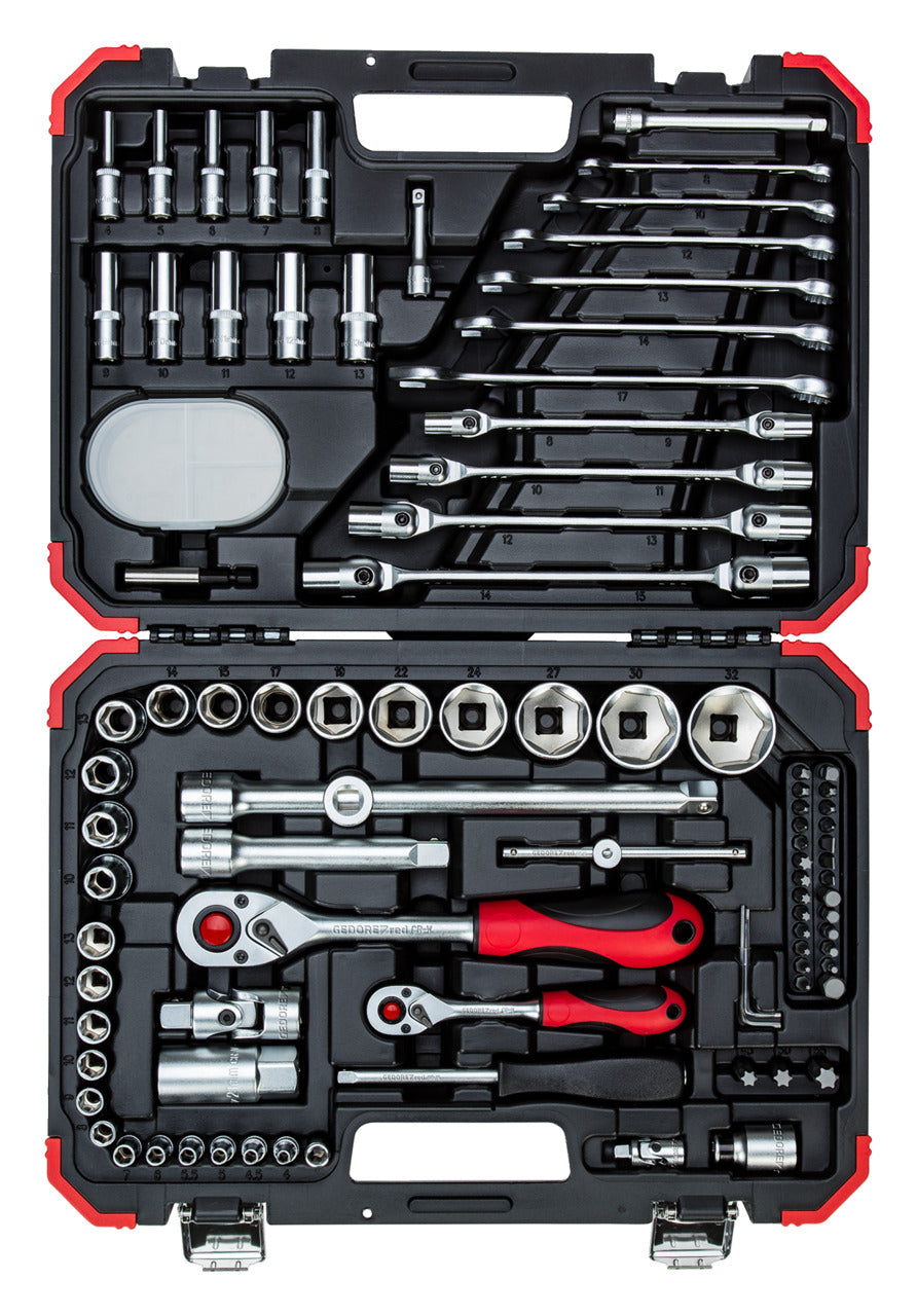 GEDORE red R46003092 - Jeu de douilles 1/4"+1/2", 92 pièces