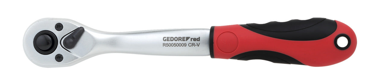 GEDORE red R50050009 - Cliquet réversible 3/8", coudé, L=210 mm, angle de retour 5°