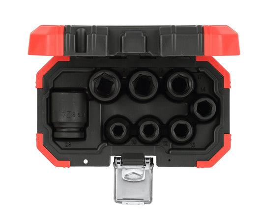 GEDORE red R63003008 - Juego de vasos de impacto de 1/2", 8 piezas