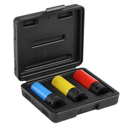 GEDORE red R63043003 - Juego de vasos de impacto 1/2" para llantas, 3 piezas