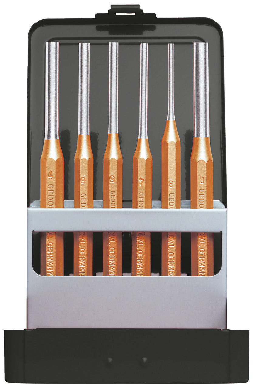 GEDORE red R90200006 - Jeu de chasse-goupilles cylindriques, 6 pièces