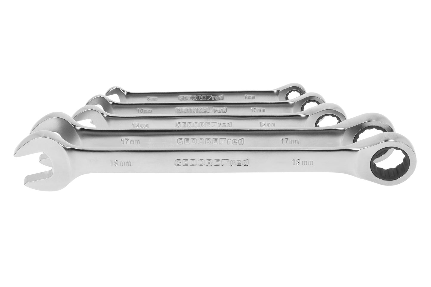 GEDORE red R07105005 - Jeu de 5 clés mixtes à cliquet, 8-19 mm