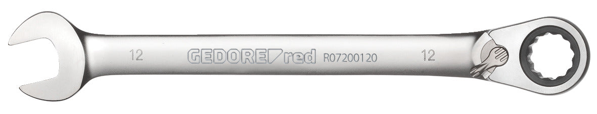 GEDORE red R07203016 - Jeu de 12 clés mixtes à cliquet avec 4 adaptateurs pour embouts et douilles