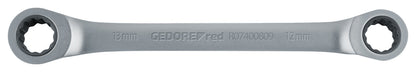 GEDORE red R07400810 - Clé à cliquet polygonale double, droite, 8x10 mm