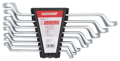 GEDORE red R01105008 - Jeu de 8 clés à molette coudées, 6-22 mm