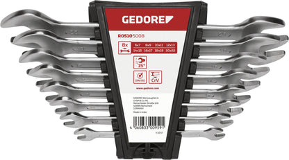 GEDORE red R05105008 - Jeu de 8 clés plates, 6-22 mm