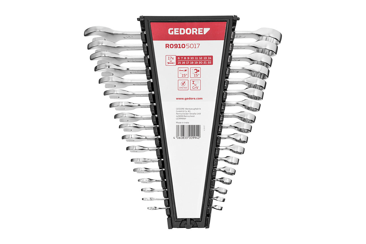 GEDORE red R09105017 - Jeu de clés mixtes, 6-22 mm, 17 pièces