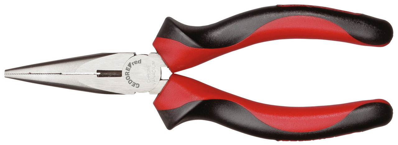 GEDORE red R28502160 - Pince à bec demi-rond, modèle droit, L=160 mm, poignée bi-matière