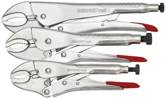 GEDORE red R27202003 - Jeu de 3 pinces Grip 7", 10", 12", 35-60mm
