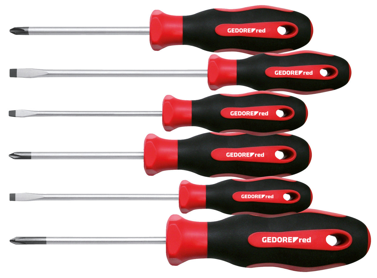 GEDORE red R38002006 - Jeu de 6 tournevis PH + plats