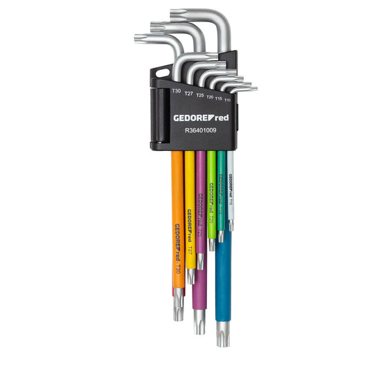 GEDORE red R36401009 - Jeu de 9 clés coudées TORX T10-T50