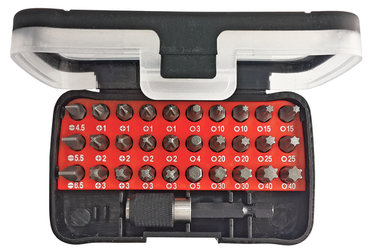 GEDORE red R33005031 - Jeu de 32 embouts 1/4" SL+PH+PZ+TX+hexagonal