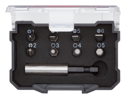 GEDORE red R33005009 - Jeu de 9 embouts 1/4" PH+SL+hexagonaux avec porte-embouts magnétique.