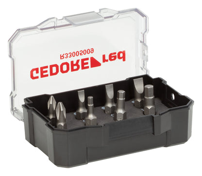 GEDORE red R33005009 - Jeu de 9 embouts 1/4" PH+SL+hexagonaux avec porte-embouts magnétique.