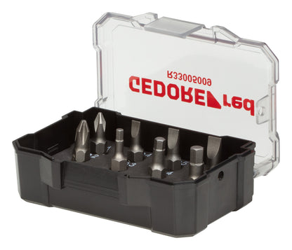 GEDORE red R33005009 - Jeu de 9 embouts 1/4" PH+SL+hexagonaux avec porte-embouts magnétique.