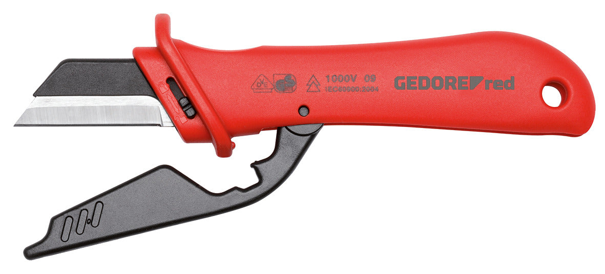 GEDORE red R93220128 - Couteau coupe-câbles VDE, lame L=185 mm
