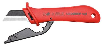 GEDORE red R93220128 - Couteau coupe-câbles VDE, lame L=185 mm