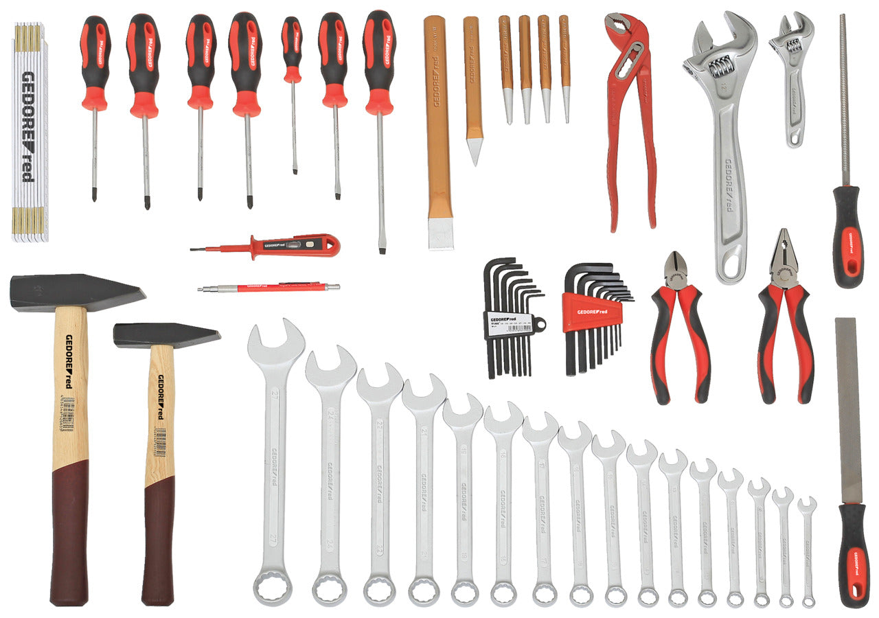 GEDORE red R21000059 - Jeu d'outils ALLROUND 59 pièces, sans boîte.