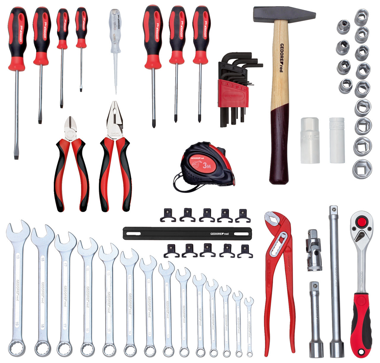 GEDORE red R21000057 - Jeu d'outils SCHRAUBER, 57 pièces