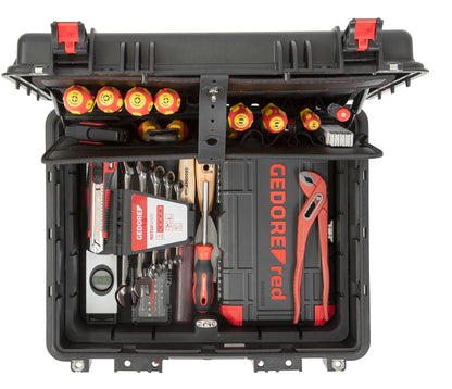 GEDORE red R21652089 - Mallette à outils avec assortiment de 89 outils pour électriciens