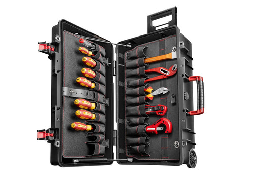 GEDORE red R21902072 - Valise trolley avec assortiment d'outils de plombier