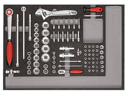 GEDORE red R21560005 - Chariot d'atelier MECHANIC avec assortiment de 129 outils