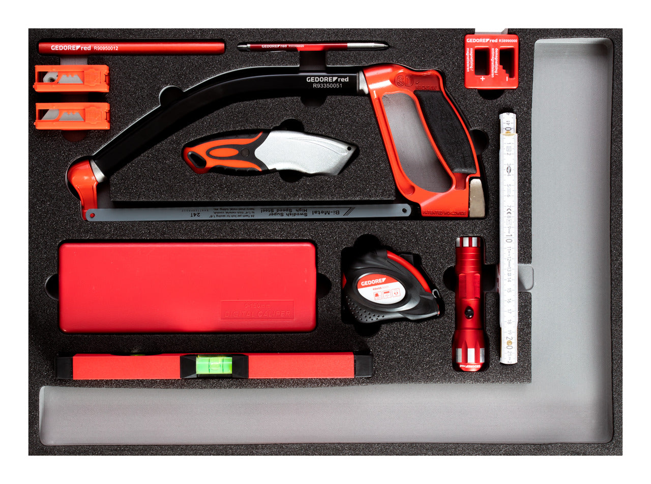 GEDORE red R22350004 - Jeu d'outils de mesure et de coupe 1/1 module CT