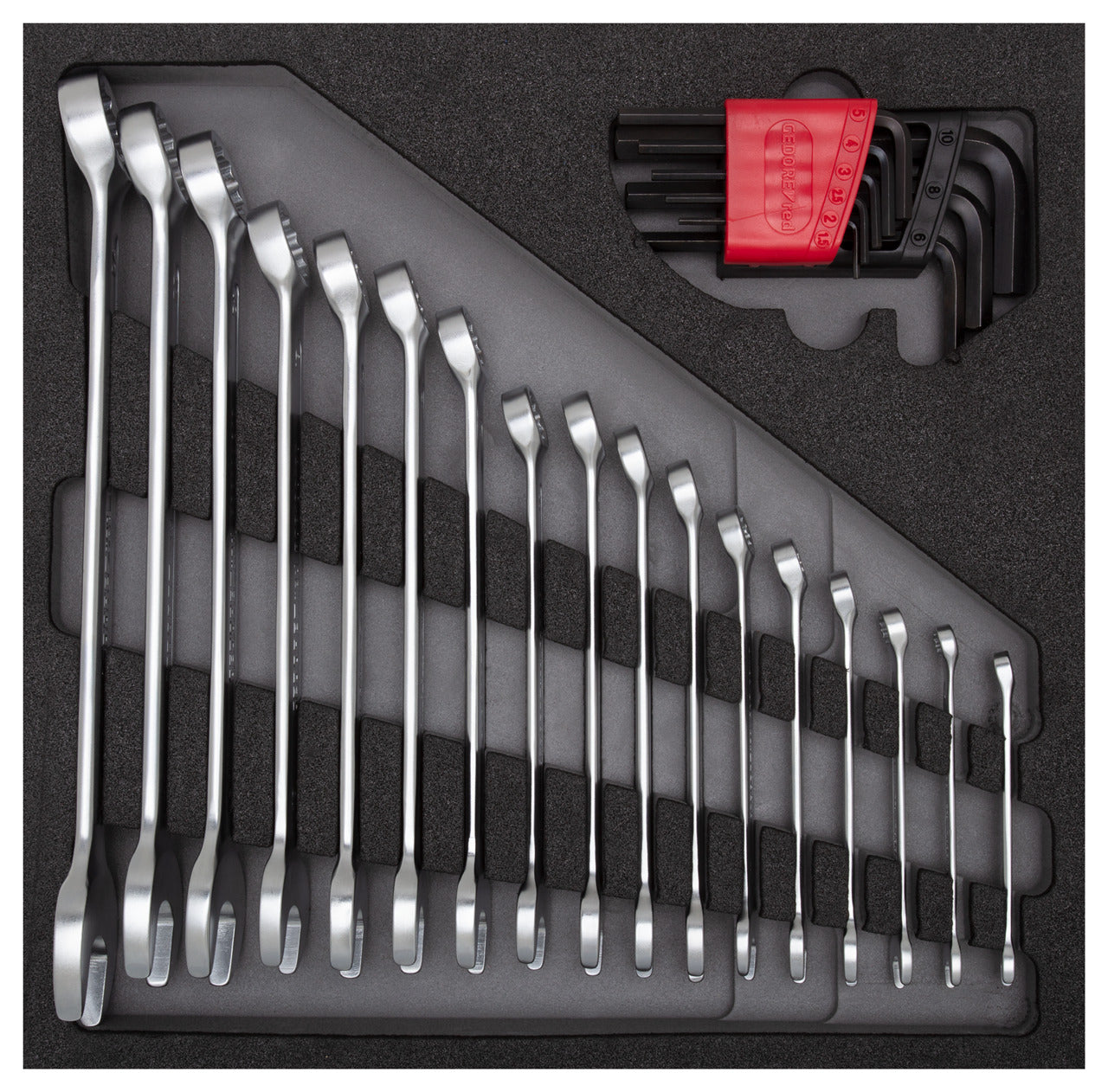 GEDORE red R22250000 - Jeu de clés combinées, module CT 4/6, 25 pièces
